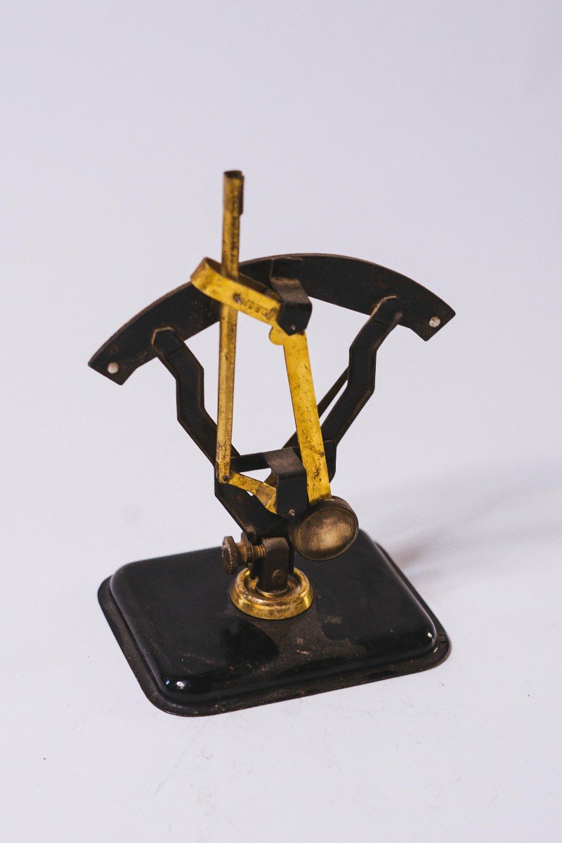 Old Balance Weighs Letter Jmaz Brass And Iron Twentieth Restored-photo-3