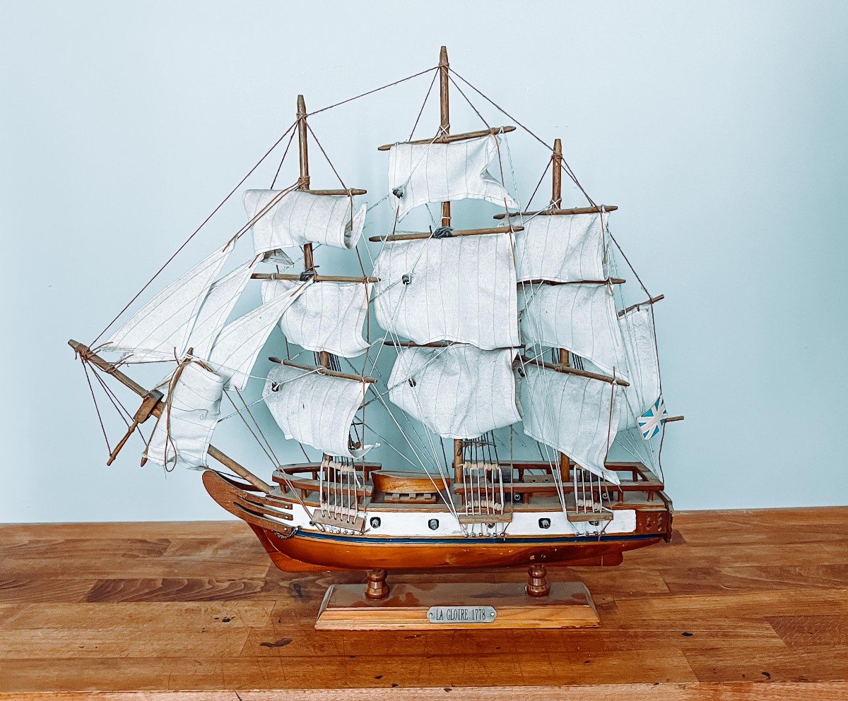 Maquette Bateau La Gloire 1778