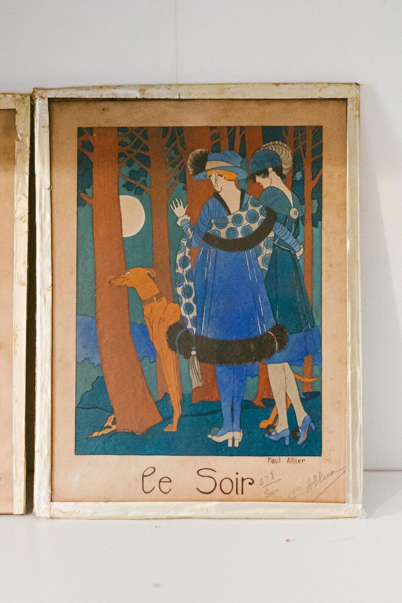Gravures Estampes Anciennes Paul Allier Numérotée-photo-3