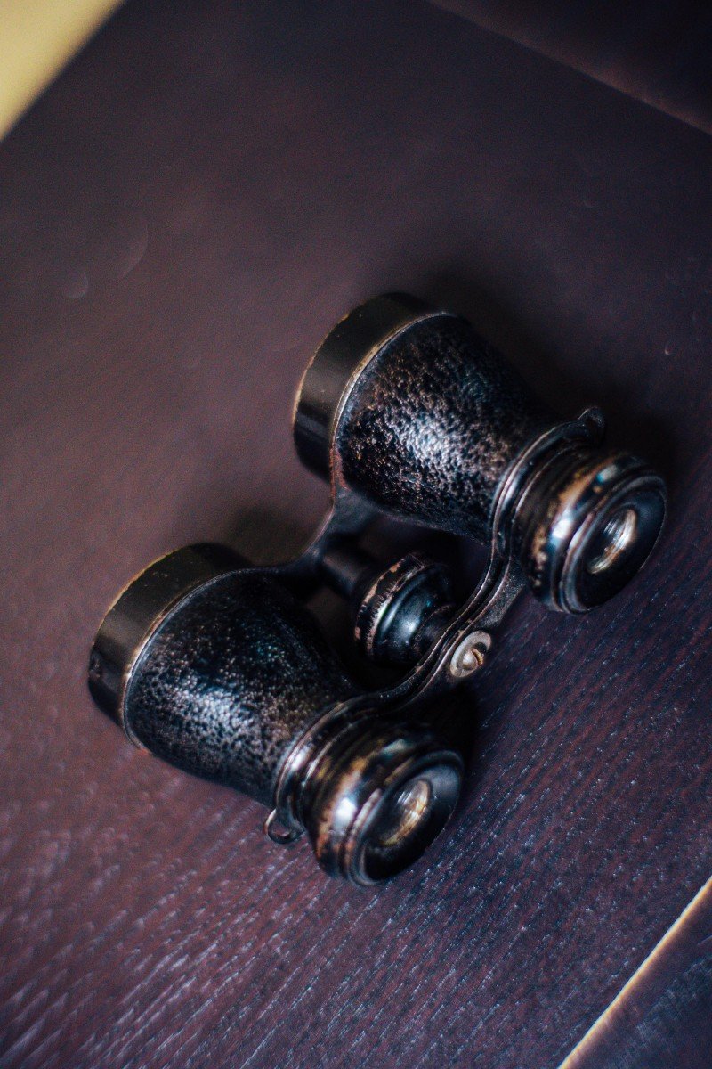 Belle Petite Ancienne Paire De Jumelles De Théatre Tout Début XXème-photo-2
