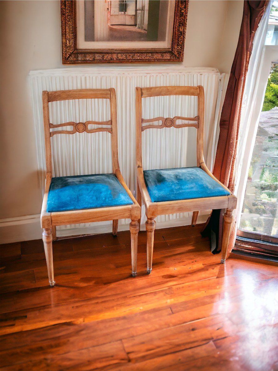 Magnifique Paire De Chaise Salon Bureau Restaurées 