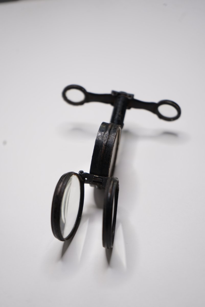 Vintage World War I / II Bavaria Compass, With Integrated Magnifying Glass And Handle-photo-4