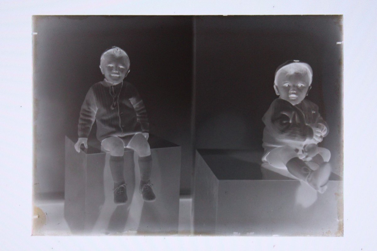 Lot De Plaques De Verre Photographiques Vintage, Fin 19ème Siècle, Début 20ème Siècle-photo-5