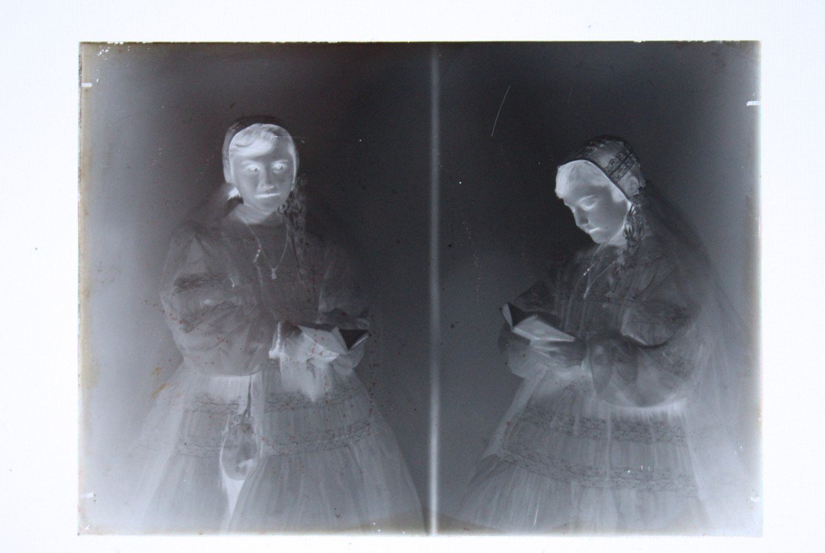 Lot De Plaques De Verre Photographiques Vintage, Fin 19ème Siècle, Début 20ème Siècle