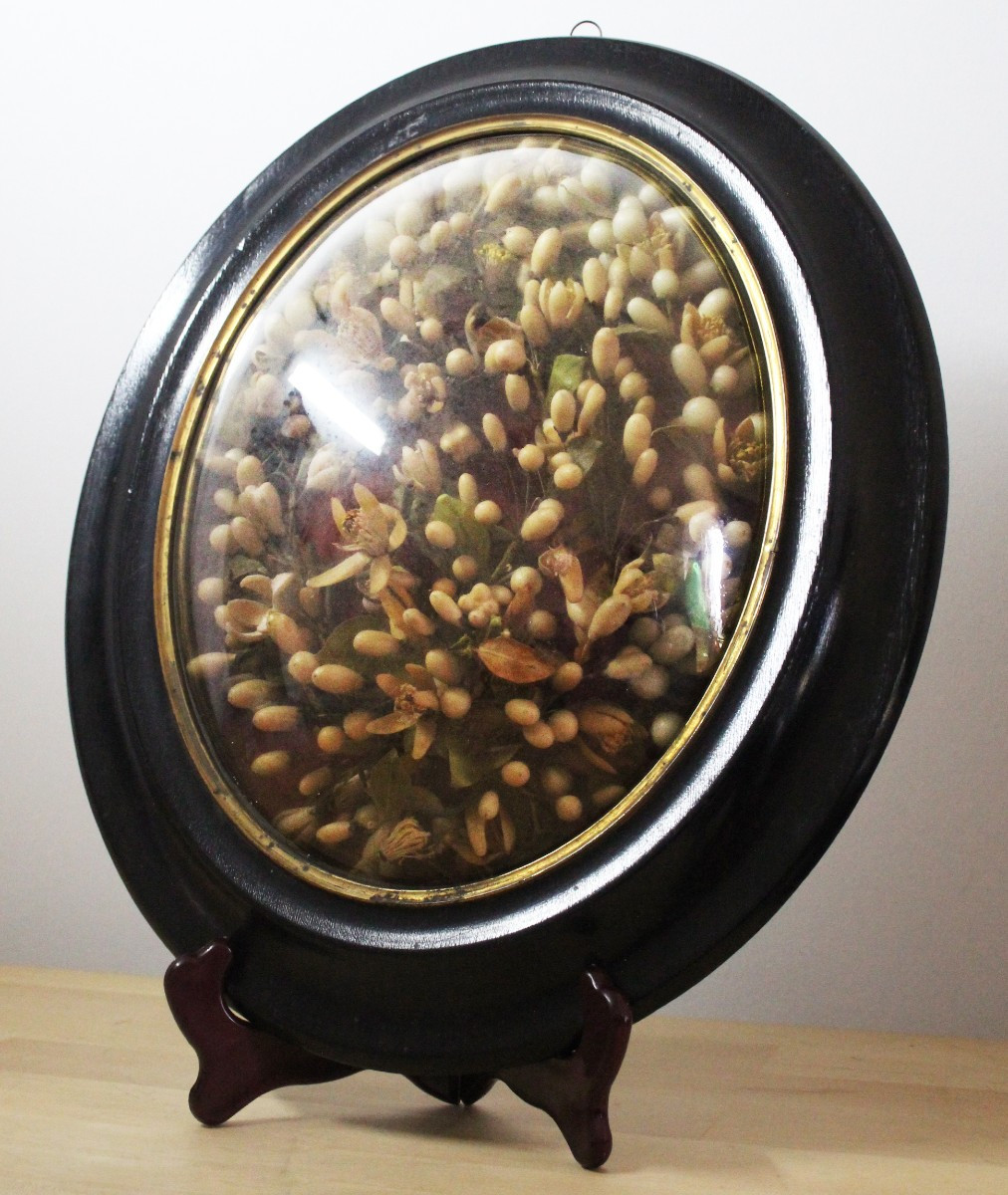 Relique Victorienne, Ancienne Couronne De Mariée, Napoléon III (xixe Siècle)-photo-4