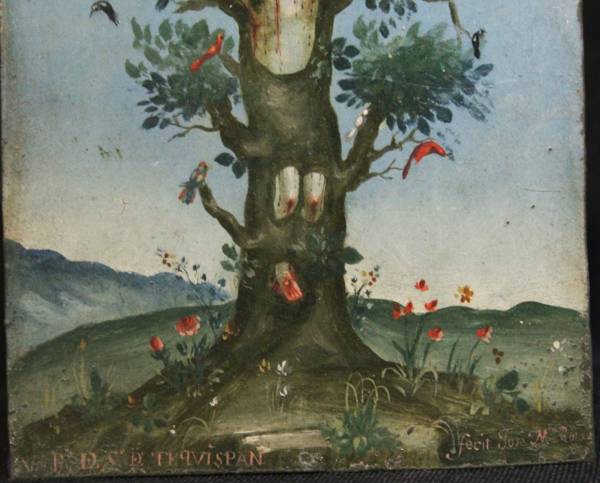 Ex Voto, La Cruz Verde de Tequisquiapan, Mexique, XIXe siècle-photo-1