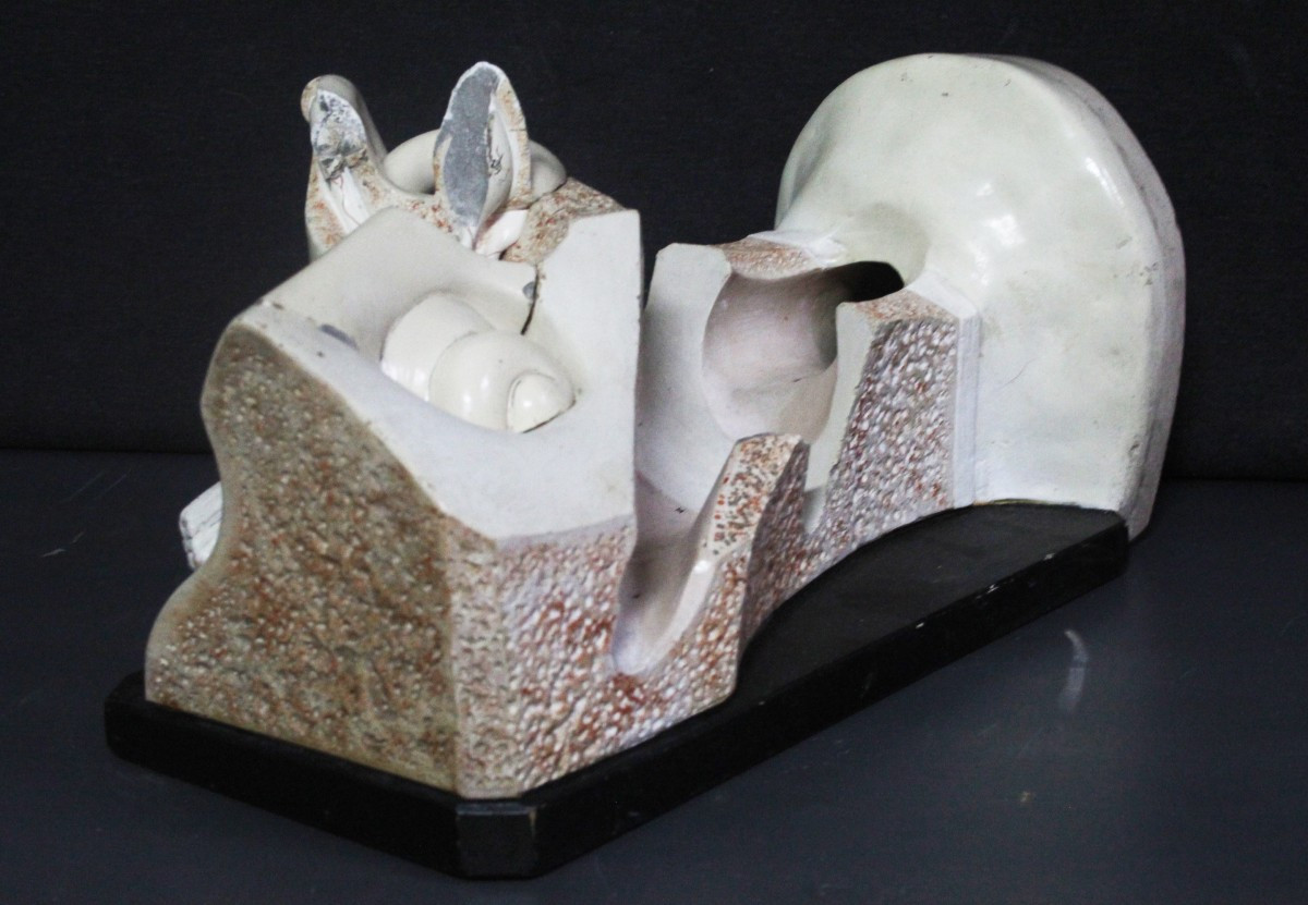 Oreille, modèle anatomique ancien, première moitié du XXe siècle, Paravia-photo-4