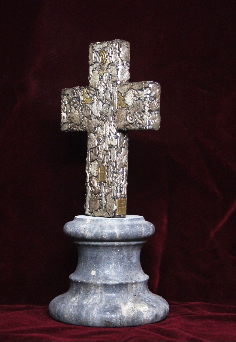 Croix votive avec Milagros, Mexique