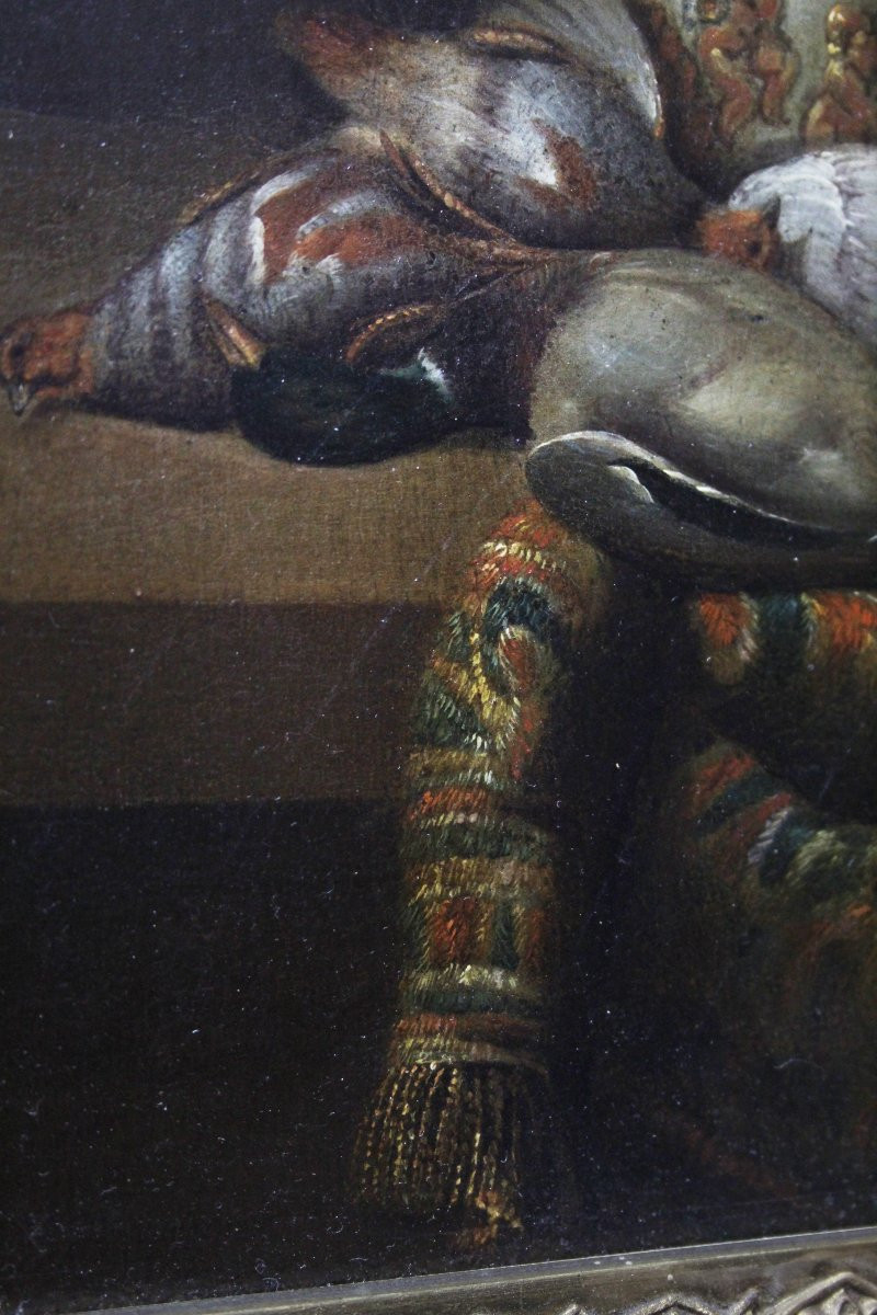 École flamande, Nature morte aux perdrix-photo-2