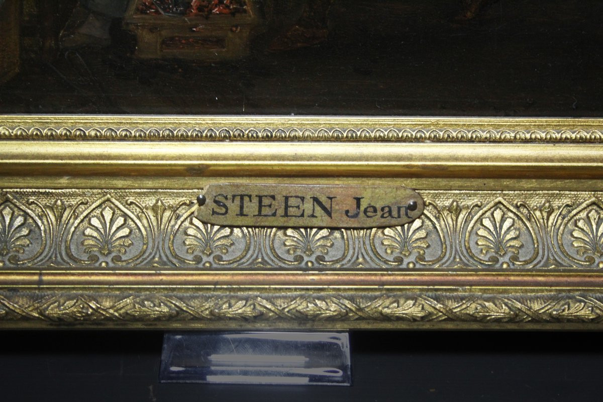 École flamande, Intérieur avec une femme repassant-photo-3