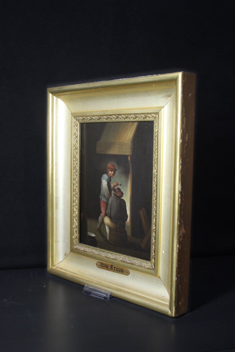 École flamande, fumeurs de pipe-photo-3