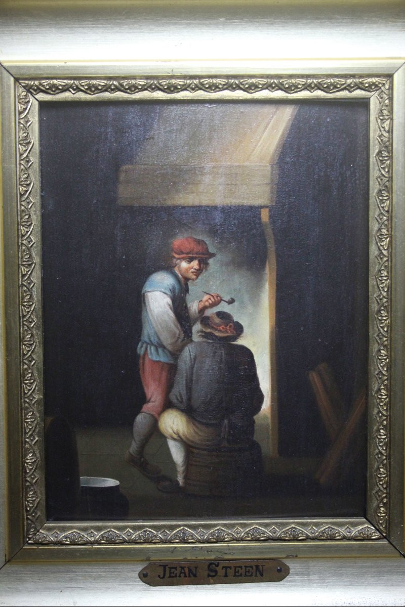 École flamande, fumeurs de pipe-photo-1