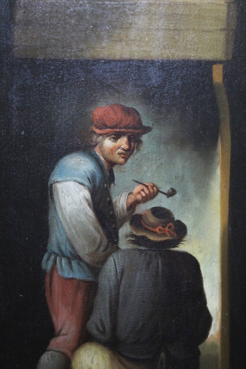 École flamande, fumeurs de pipe-photo-2