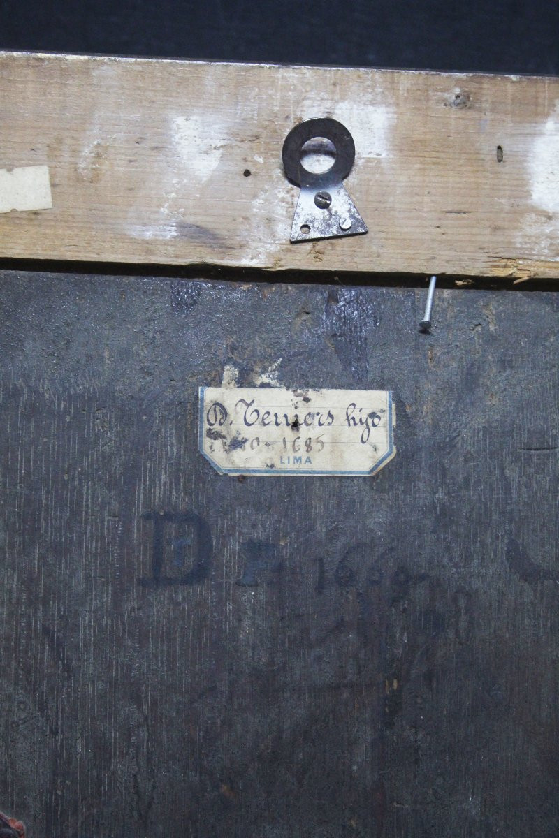 École flamande, paysage fluvial avec châteaux et voyageurs-photo-6