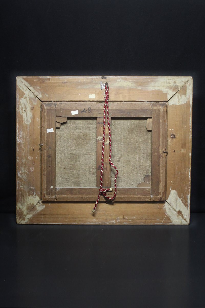 École flamande, intérieur de cuisine avec personnages-photo-4