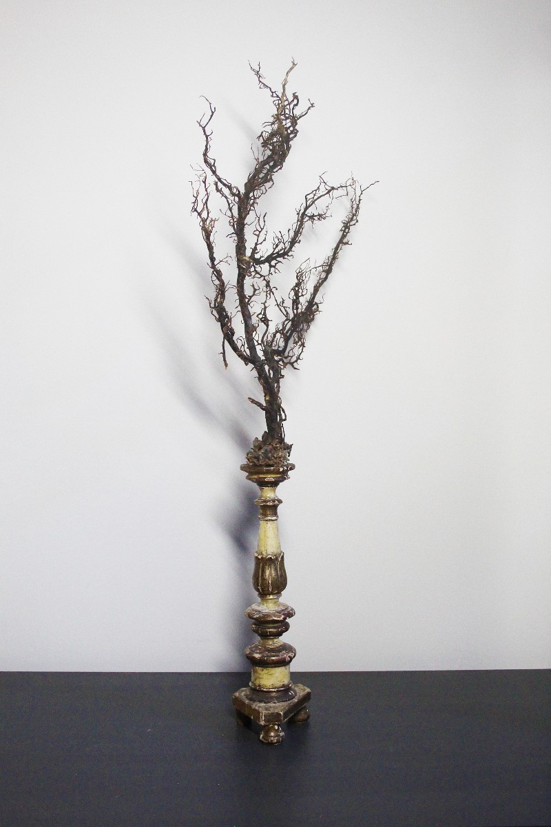 Gorgone noire sur piédestal-photo-4