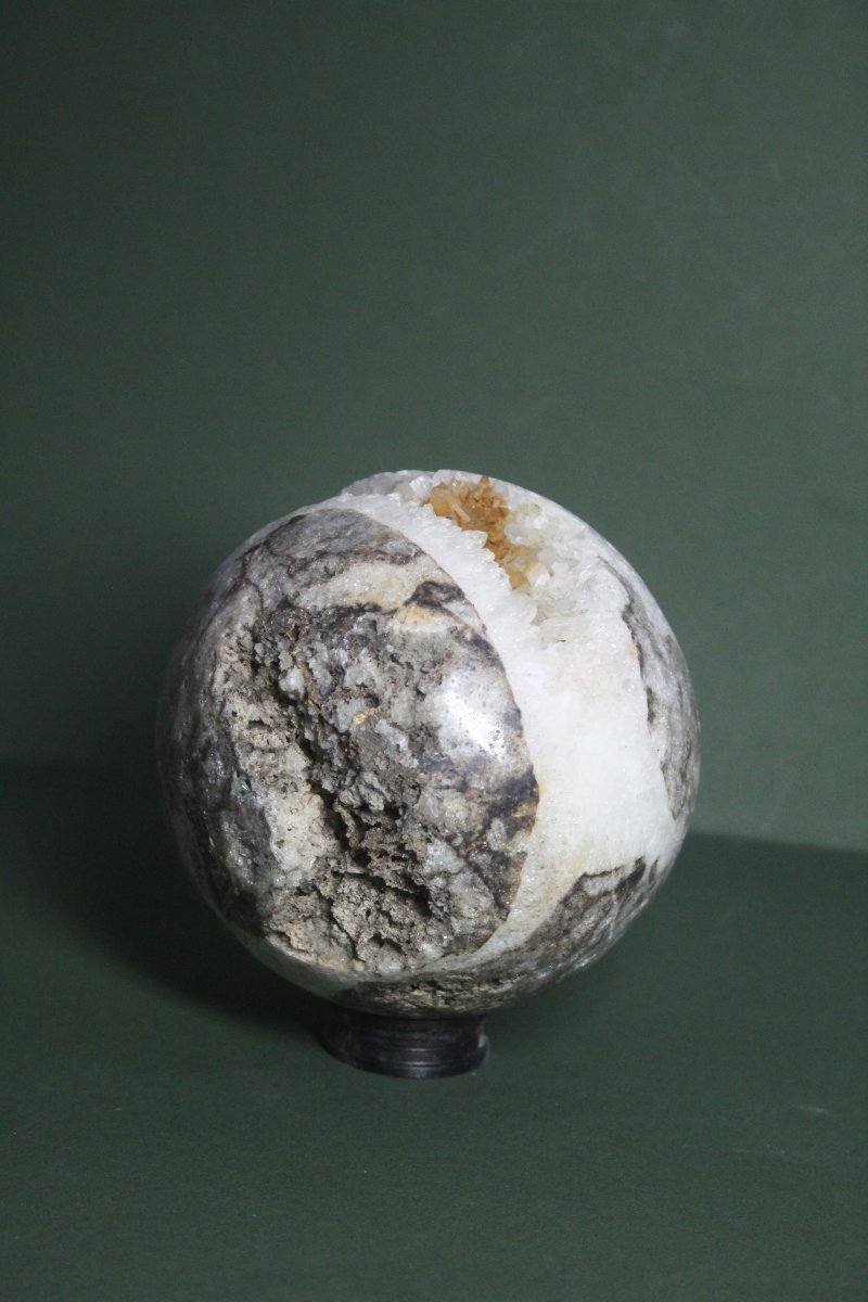 Sphère de quartz sur support personnalisé-photo-3