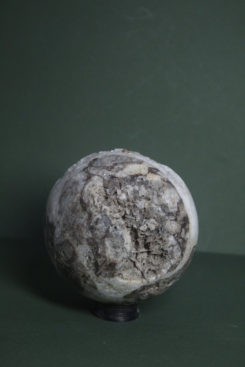 Sphère de quartz sur support personnalisé-photo-5