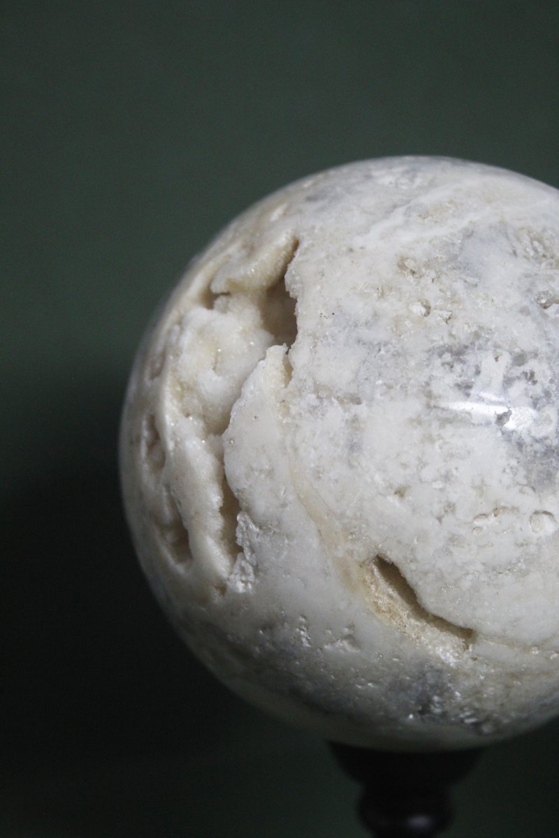 Pair Of Quartz Spheres On Custom Bases-photo-2