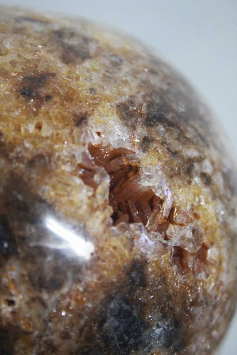 Sphère de quartz sur socle personnalisé-photo-2