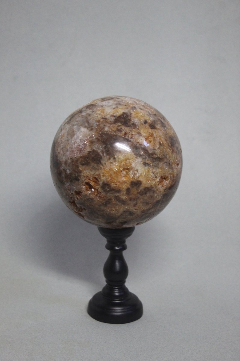Sphère de quartz sur socle personnalisé-photo-1