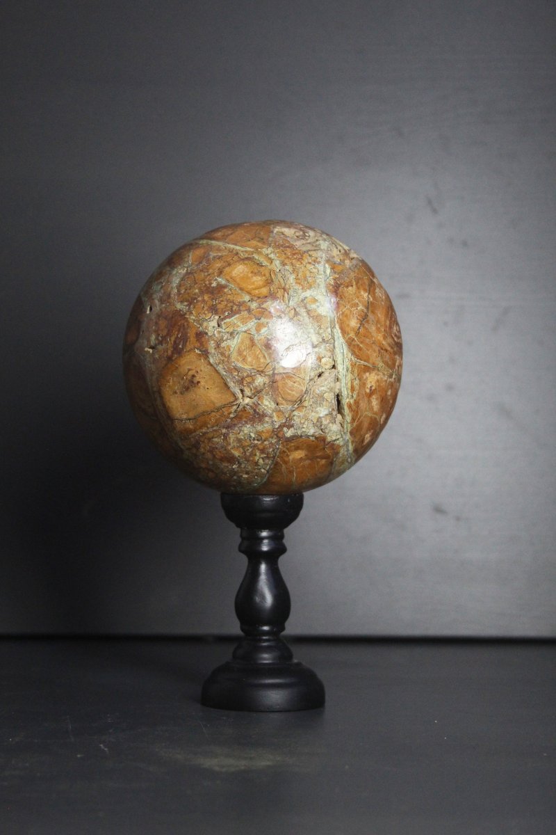 Green Smithsonite Sphere On A Custom Base-photo-3