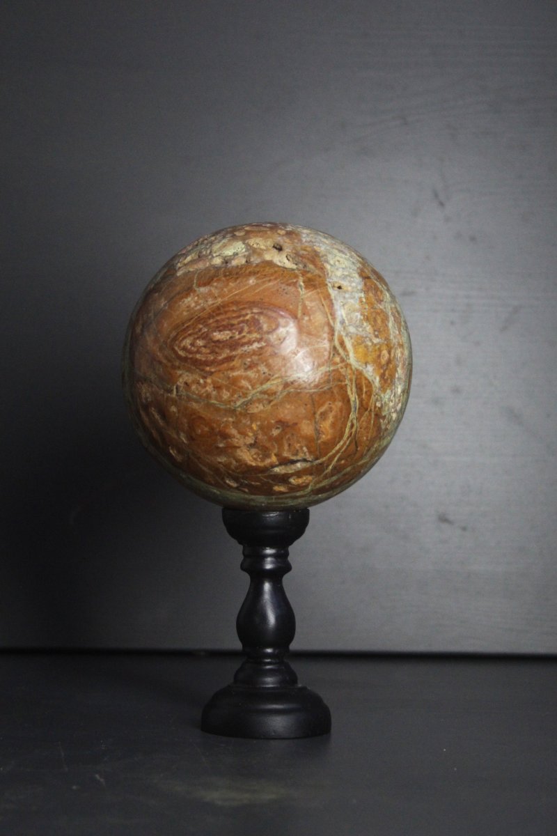 Green Smithsonite Sphere On A Custom Base-photo-4
