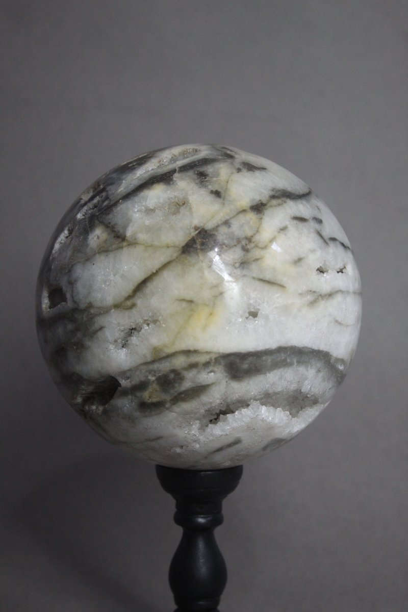 Calcite Sphere, Custom Base-photo-3