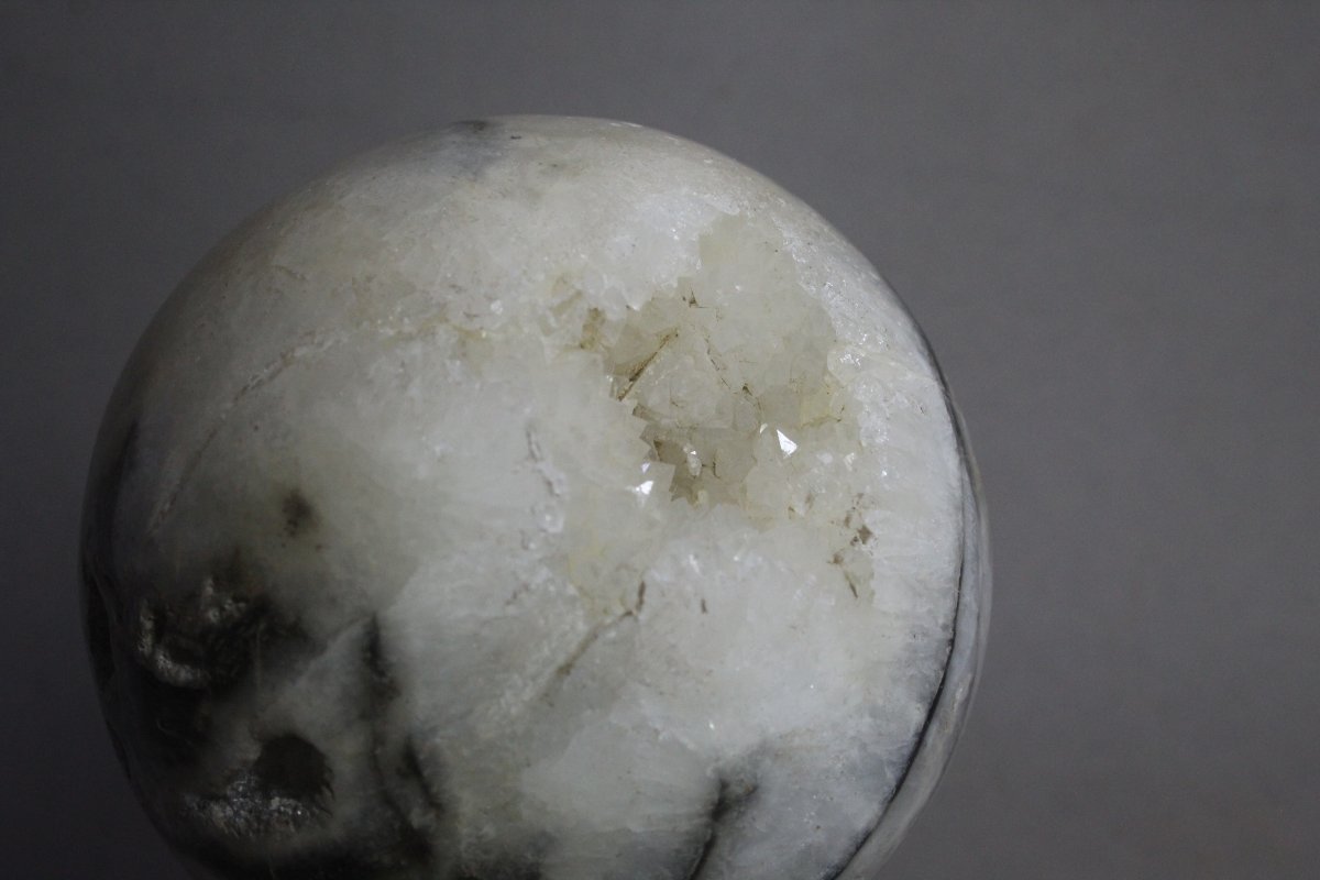 Calcite Sphere, Custom Base-photo-4