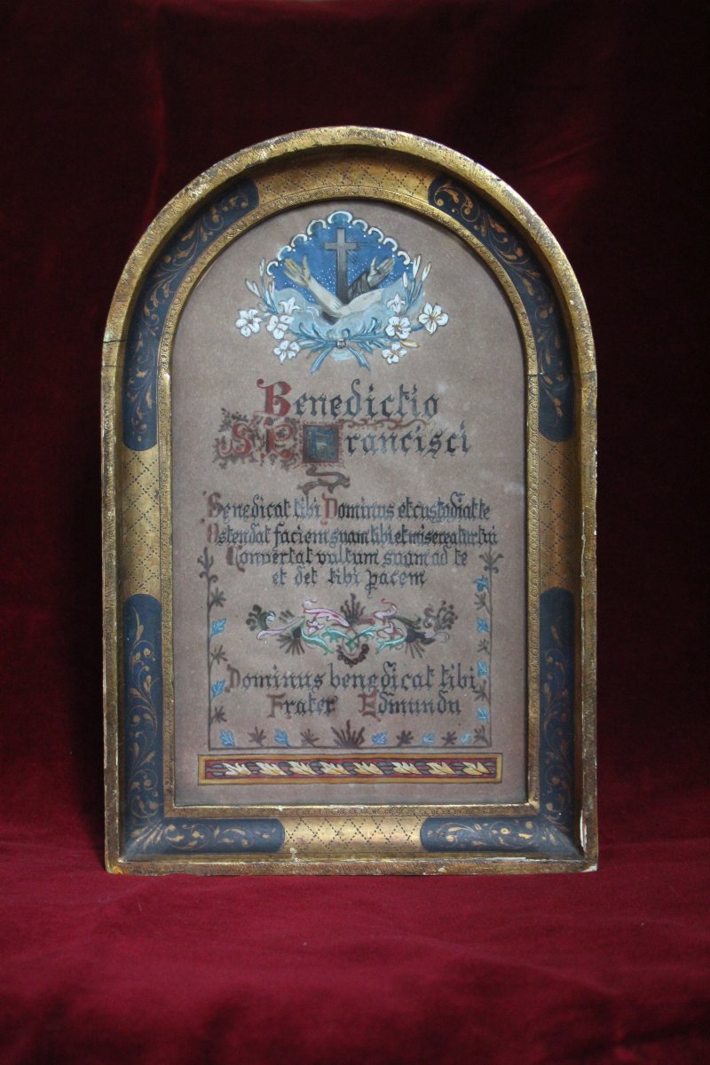 Handwritten Franciscan Blessing