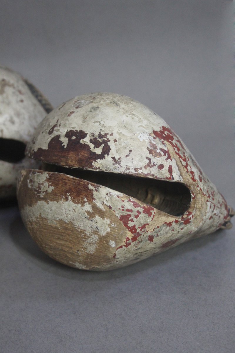 Set Of 4 Antique Mokugyo, Japan-photo-4