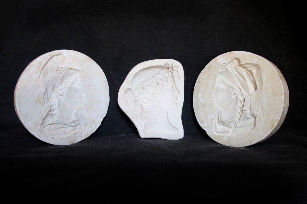 Three Plaster Molds