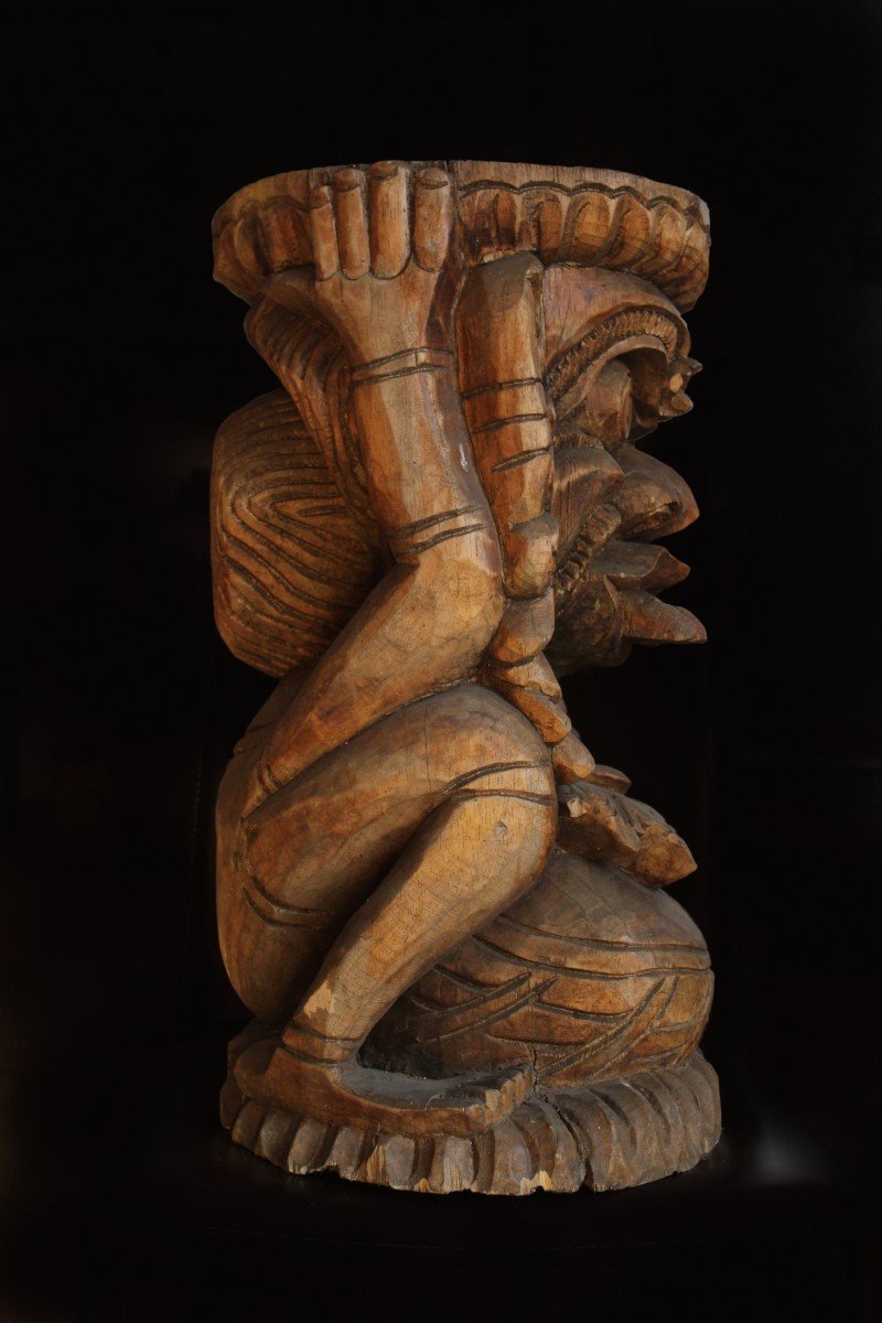 Sculpture De Démon Indonésien-photo-4