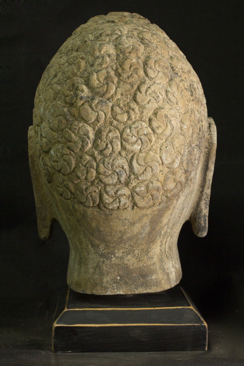 Buddha’s Head In Stone-photo-3