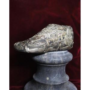 Chaussure ornée de miraculeux, Mexique