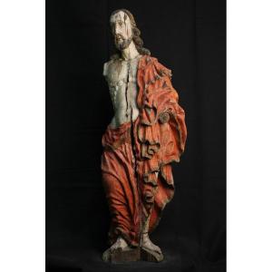 Wood Polychrome Sculpture Of The Risen Christ  XVI, Italy