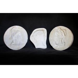 Three Plaster Molds