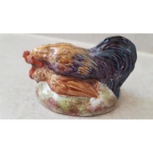 Ceramic Rooster And Hen