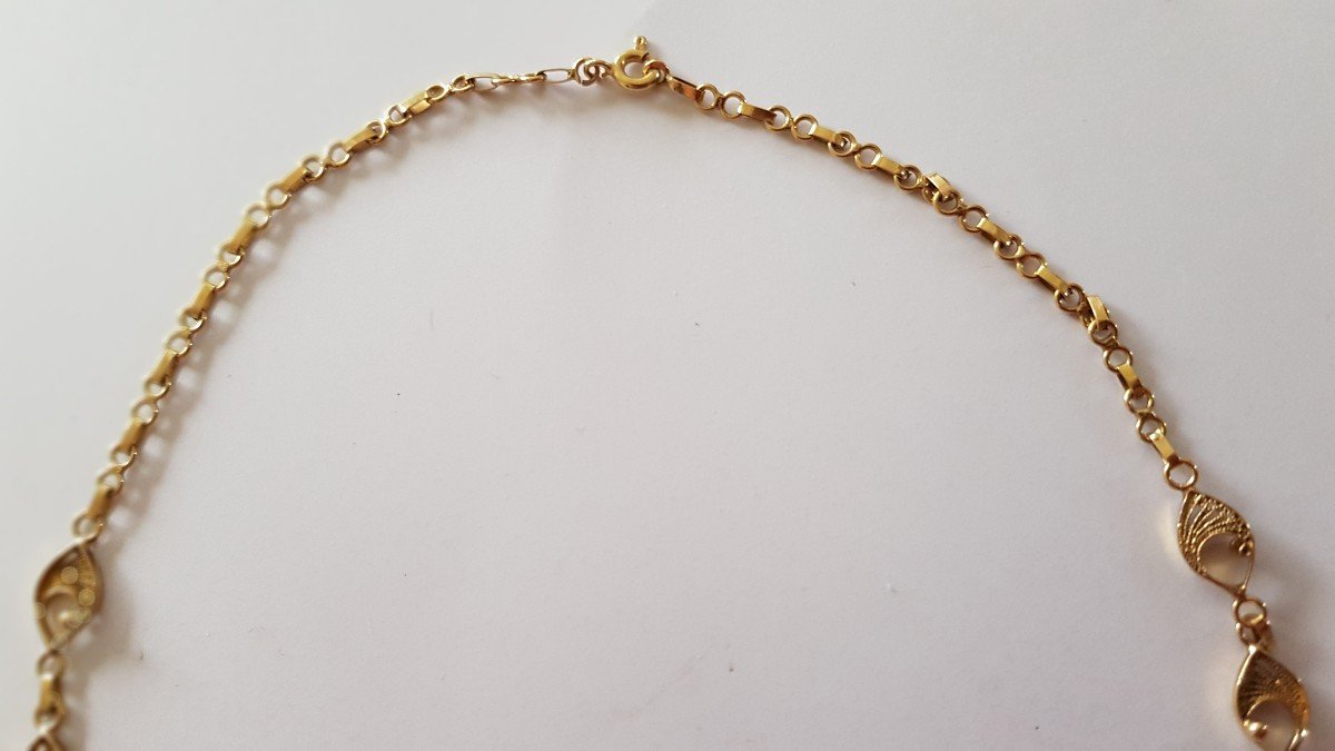 Filigree Gold Necklace-photo-1