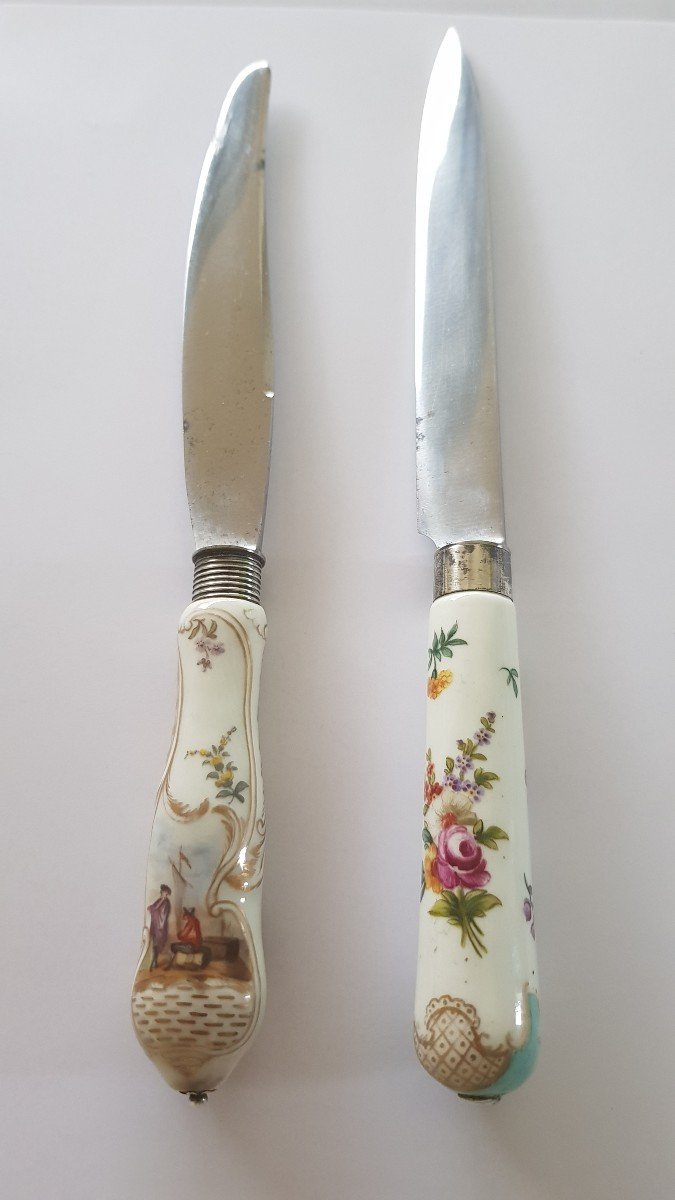 18th Century Porcelain Handle Knives