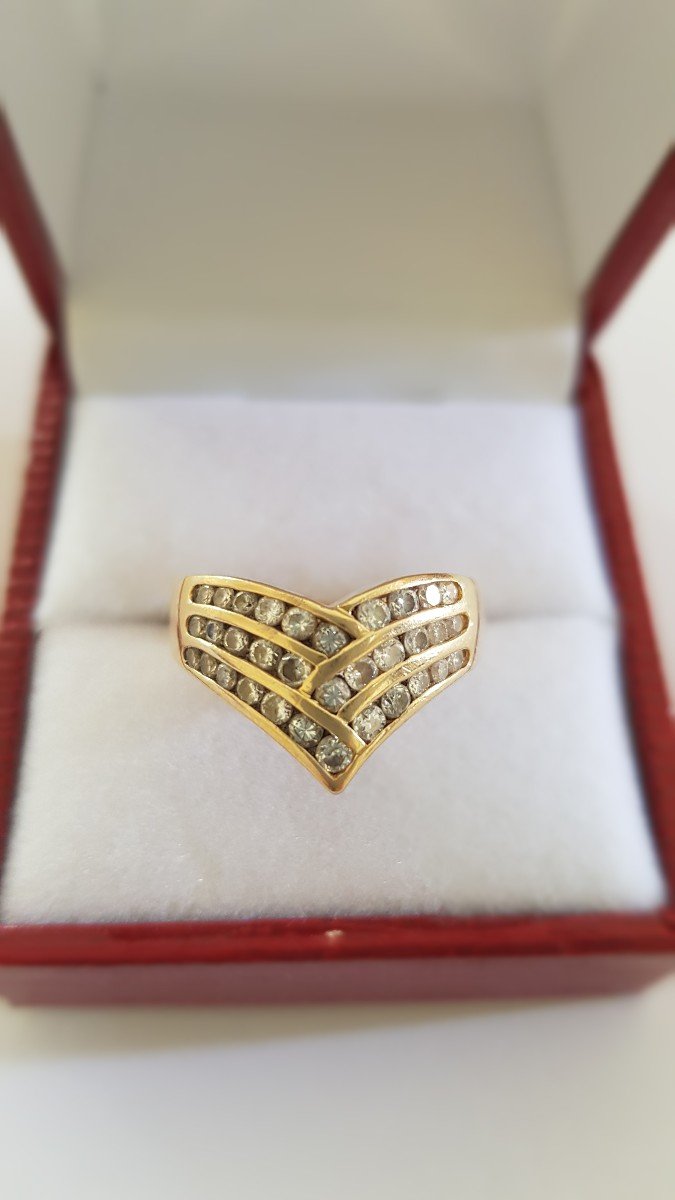 Gold And Diamond “tiadem” Ring.-photo-1