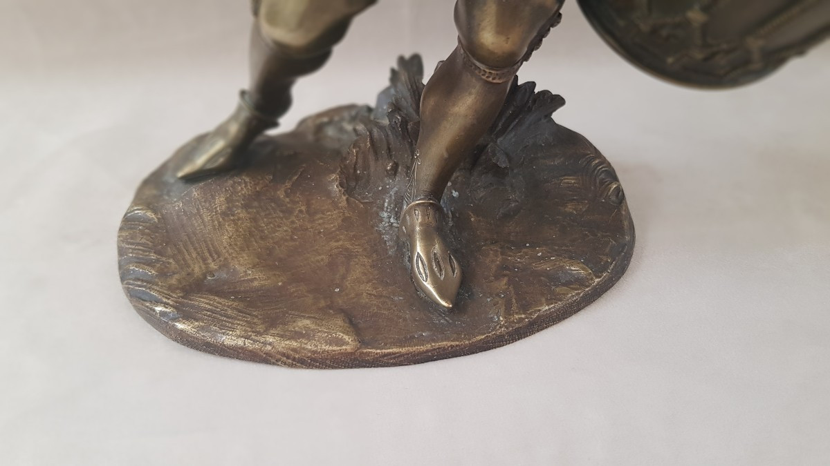 Bronze " Joueur De Tambour" XIXème-photo-4
