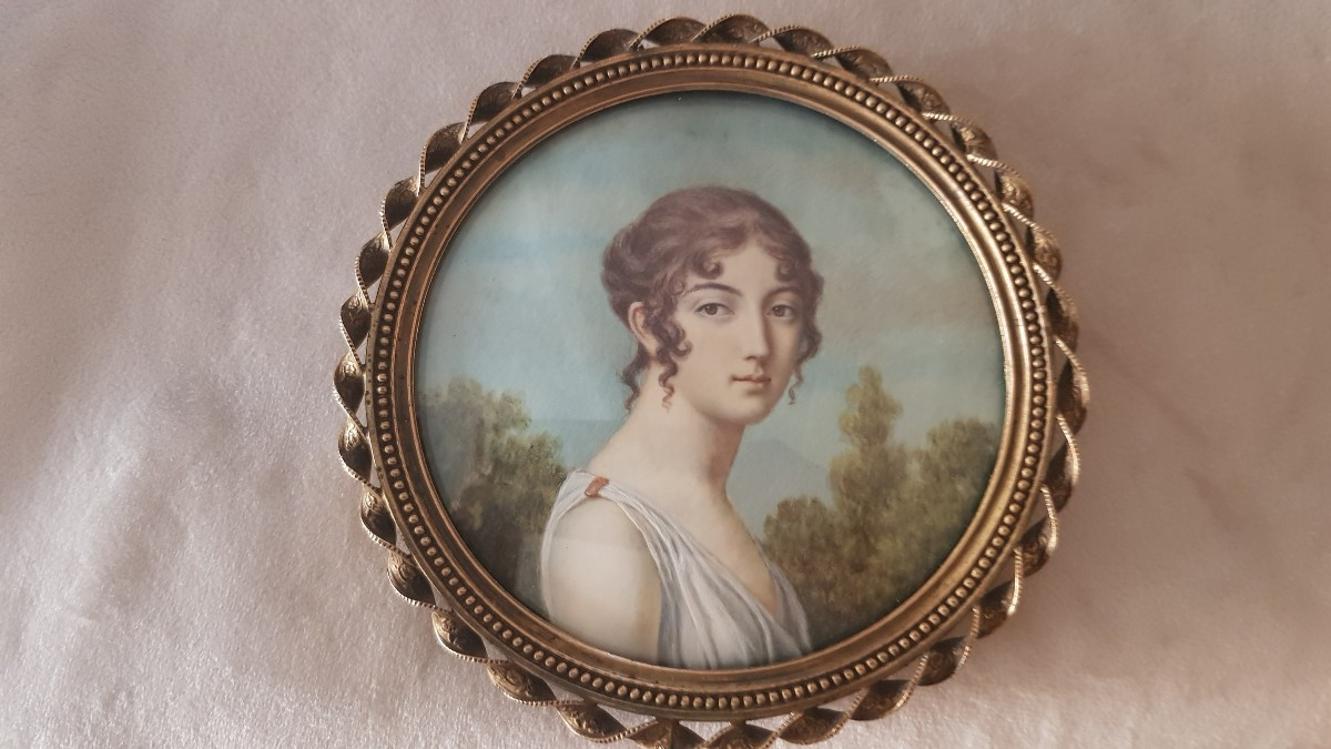 Miniature Jeune Femme XIXème