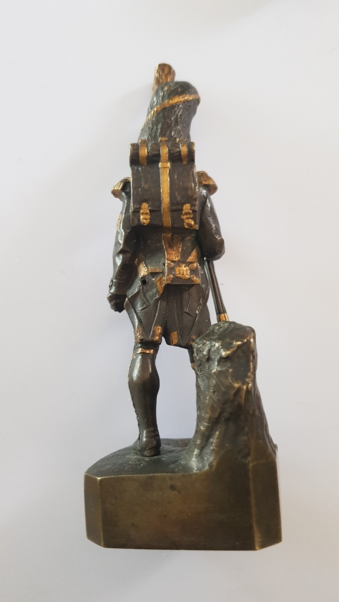 Bronze "grognard" 19th Century-photo-2