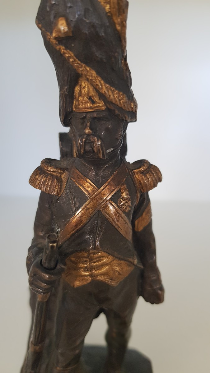 Bronze "grognard" 19th Century-photo-1