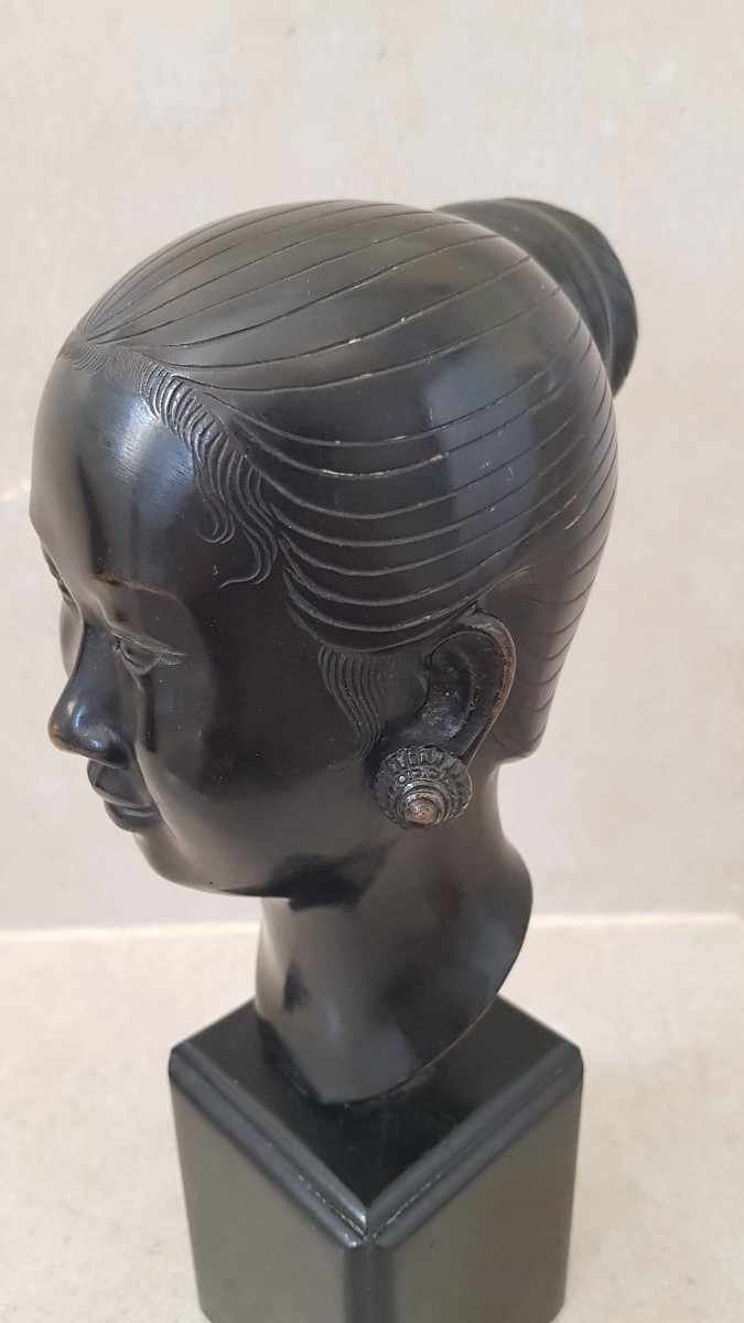Bute Bronze Femme Asiatique-photo-3