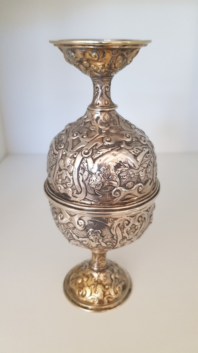 Double Gobelet Argent XIXème-photo-6