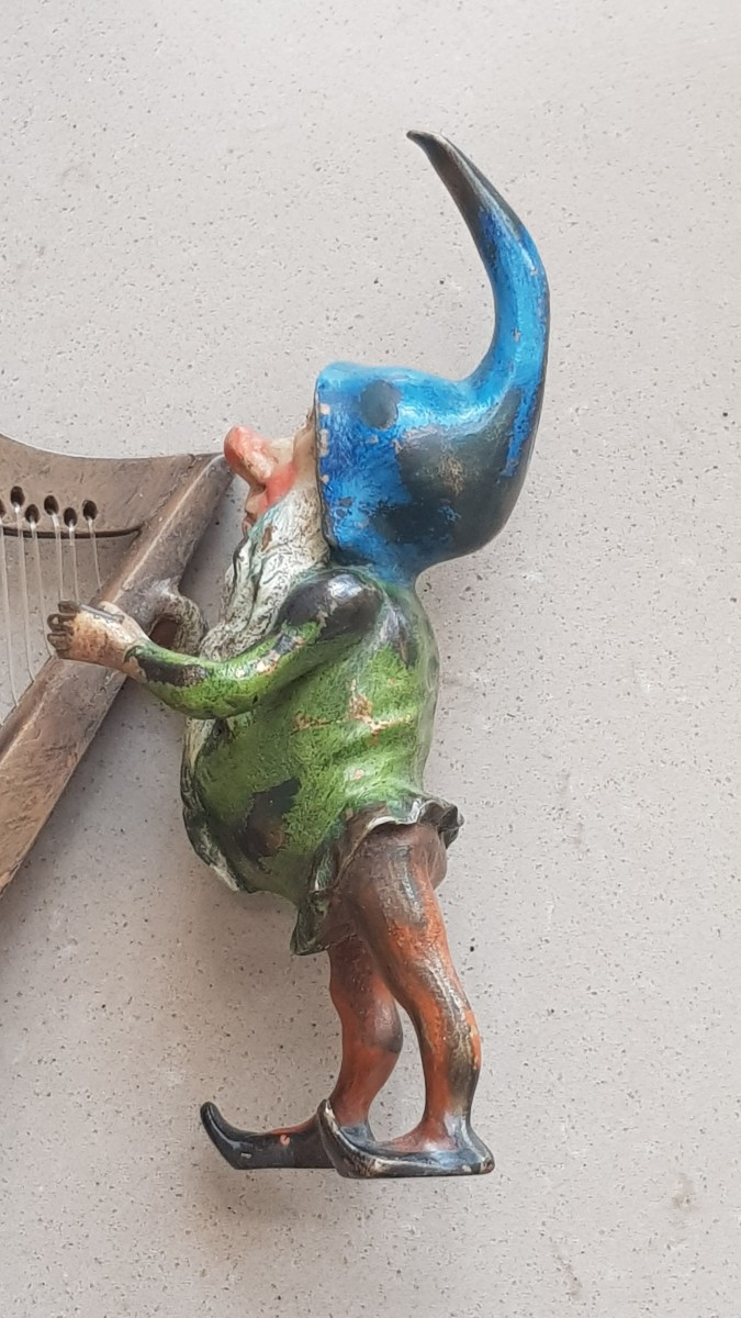 Vienna Bronze: Harpist Elf-photo-2
