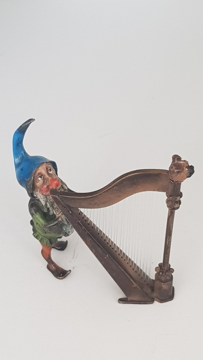 Vienna Bronze: Harpist Elf-photo-4