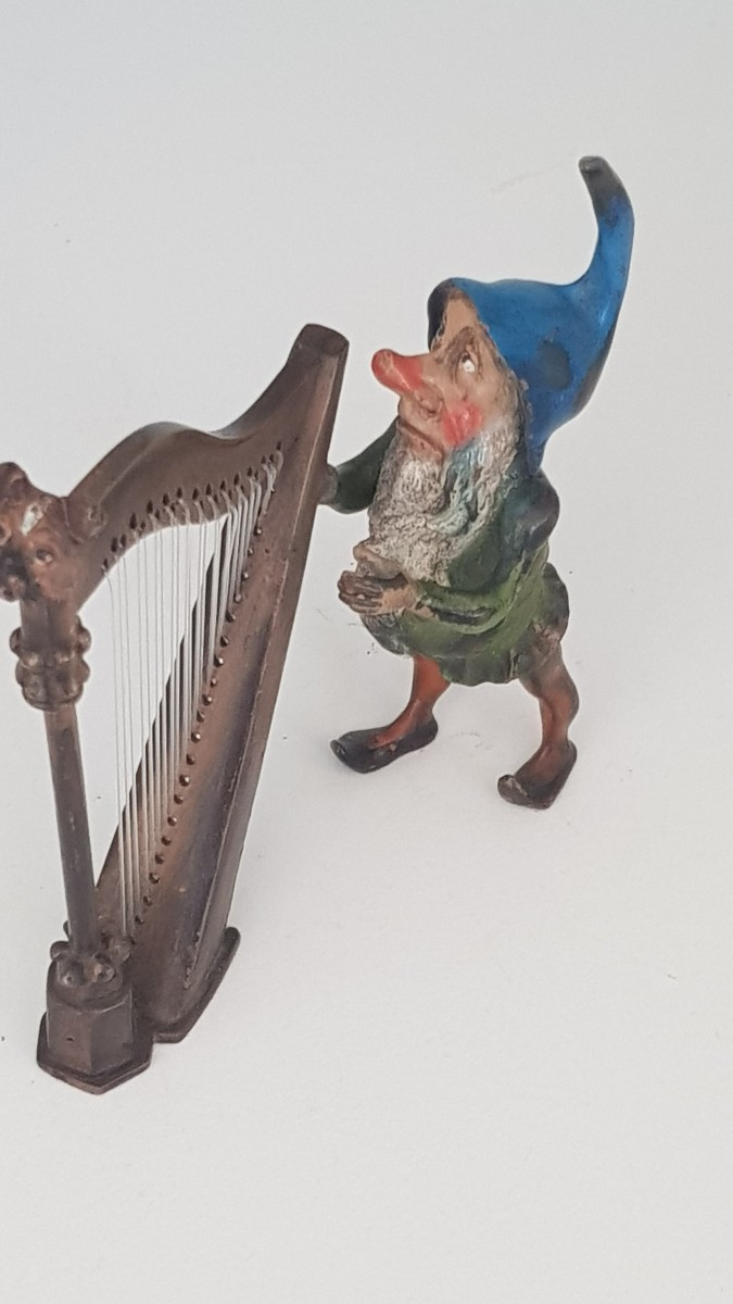 Vienna Bronze: Harpist Elf-photo-4